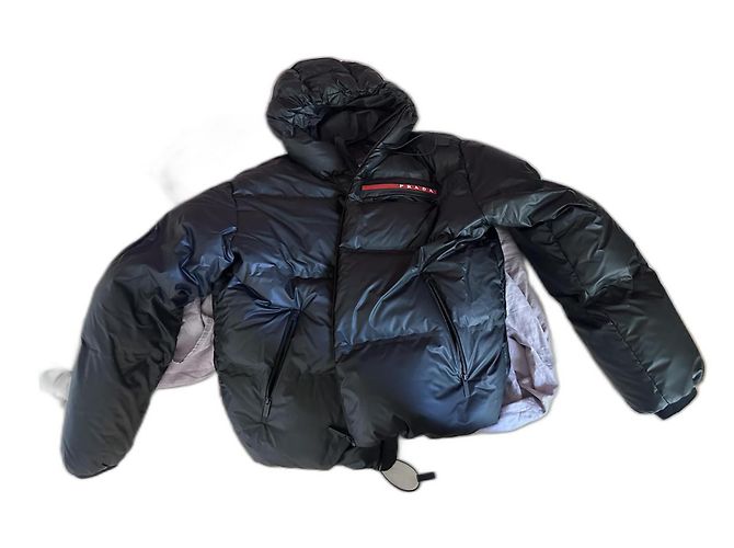 Prada Nylonjacke Schwarz