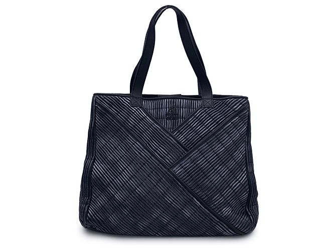 Hogan Sac à main en cuir texturé noir de Karl Lagerfeld
