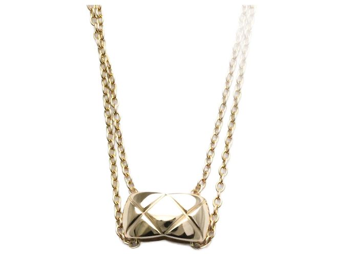 Collar Chanel Coco Crush en oro rosa Dorado