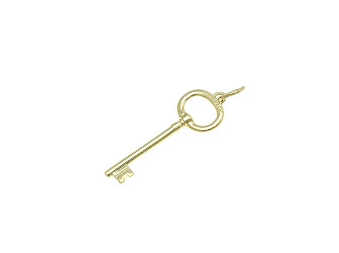 Tiffany & Co Pendentif en forme de clé ovale Tiffany Doré