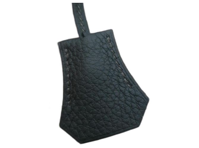 bell, pull tab and lock hermès new kelly birkin box dustbag 18cms Dark green 