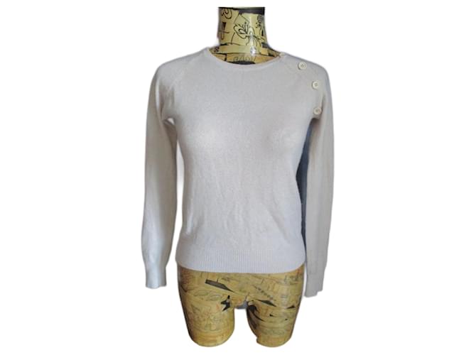 Zadig & Voltaire Kaschmirpullover Eggshell Aus weiß 