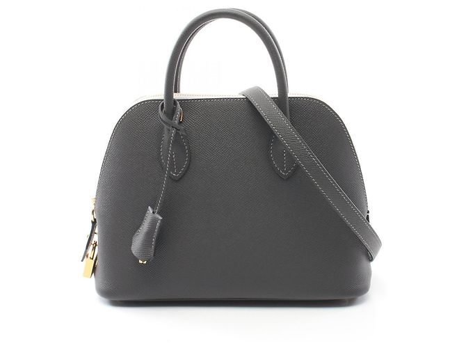 Hermès Handtasche Graphite Hermes Bolide 1937 Grau