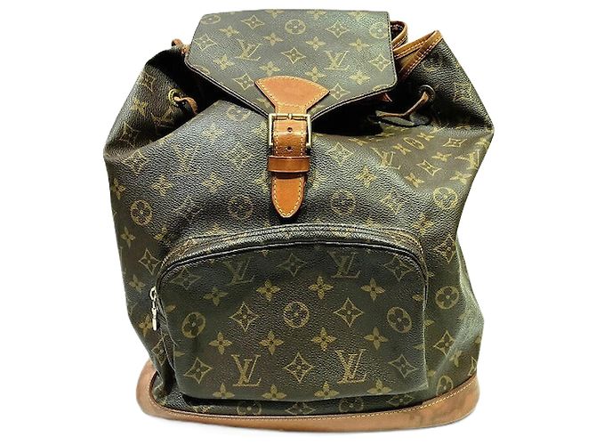 Louis Vuitton Monogram Montsouris GM Backpack M51135 Brown