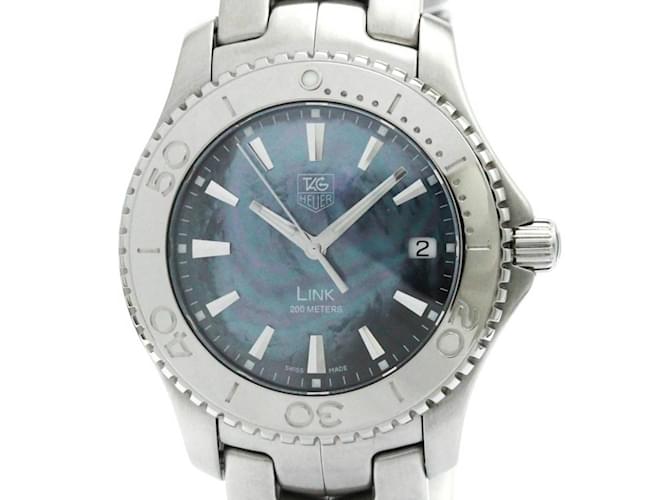 TAG HEUER Link Blue MOP Steel Quartz Mens Watch WJ1119  ref.1832737