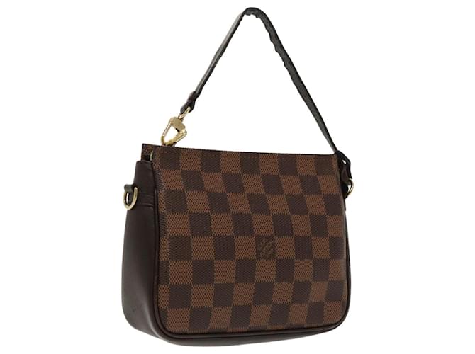 LOUIS VUITTON Damier Ebene Trousse makeup Pouch N51982 LV Auth ep6082  ref.1834554