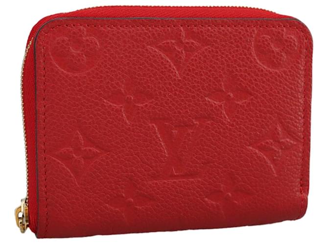 LOUIS VUITTON Monogram Empreinte Zippy Coin Purse Orian M60552 LV Auth am7102A  ref.1834573