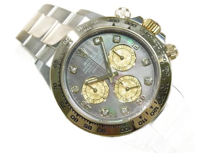 ROLEX Daytona SS xYG combination black Shell Dial 116503NG Mens Silvery Steel  ref.1834582