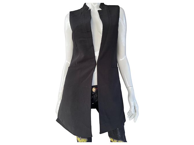 DKNY Weste Schwarz aus Polyester