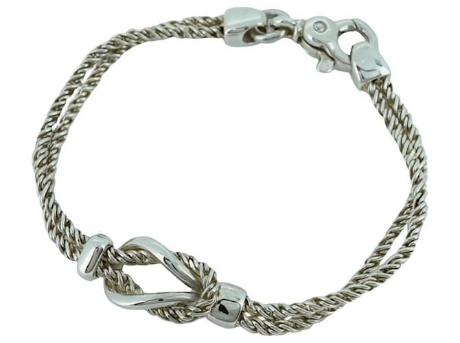 Tiffany & Co Corda Torcida Prata Prata  ref.1835779
