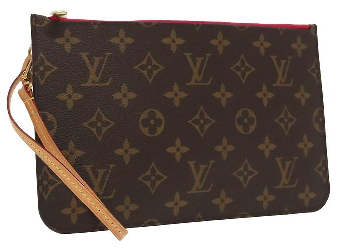 LOUIS VUITTON Monogram Neverfull MM Pouch Accessory Pouch LV Auth 98577