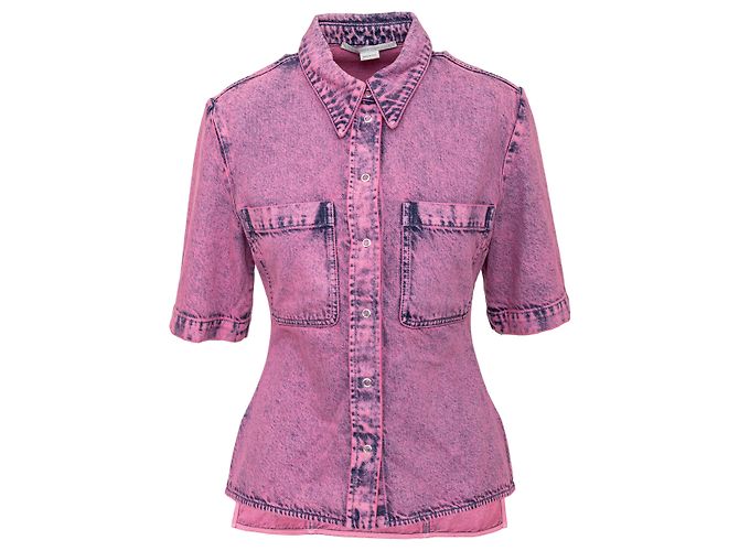 Stella Mc Cartney Camisa de denim tingida Stella McCartney Rosa