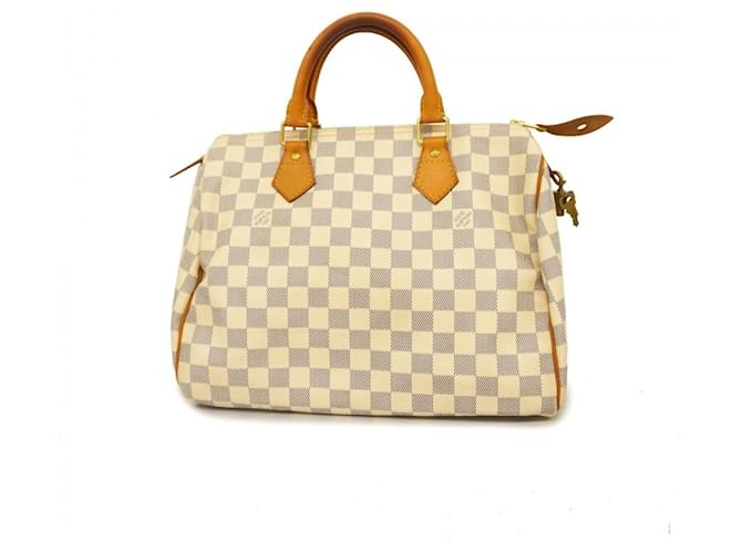 Louis Vuitton Speedy 30 White Cloth  ref.1836806