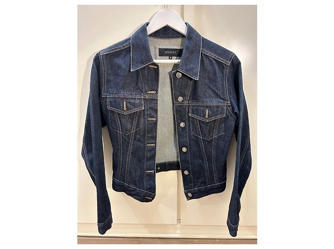 Giacca di jeans Gucci blu scuro