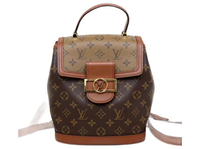 Louis Vuitton Dauphine Backpack M45142 Brown Beige Monogram