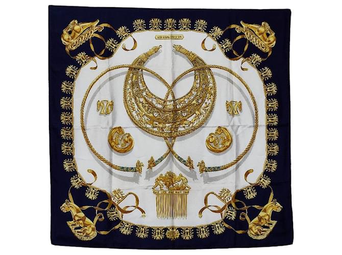 Hermès Hermes Silk Scarf Les Cavaliers D'Or Multiple colors Cloth  ref.1837793
