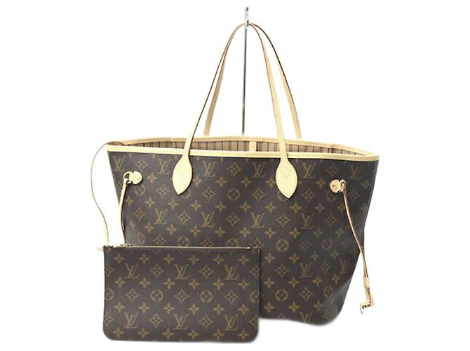 Bolsa Monogram Neverfull MM M46975 da Louis Vuitton Bege