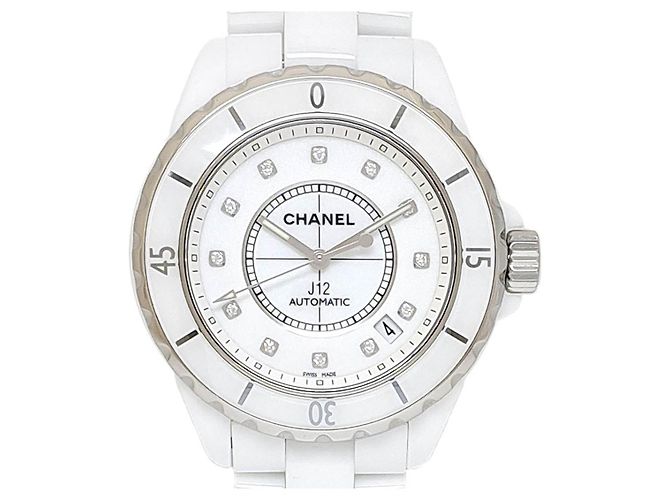 Chanel J12 H1629 White Ceramic Diamond Watch