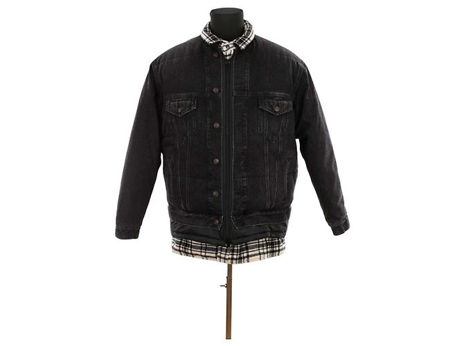 Balenciaga Grey cotton puffer jacket