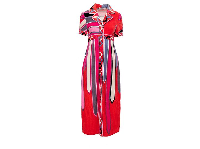 Vestido de terciopelo Emilio Pucci Multicolor