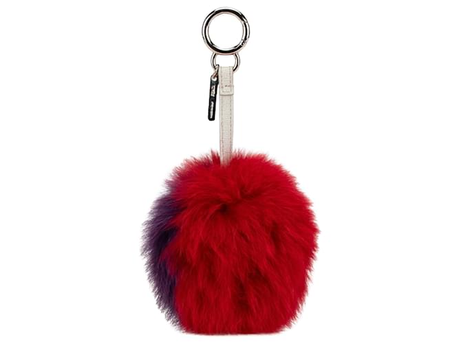 Fendi Bag bugs Red Fur  ref.1839635