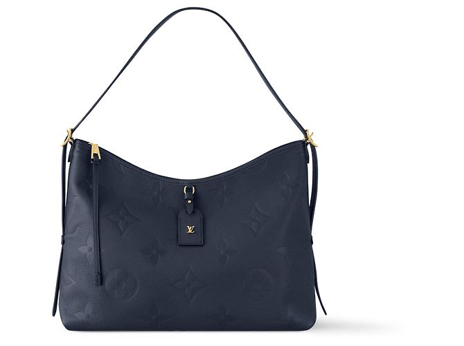 Louis Vuitton Monogram Empreinte Carryall MM Azul Couro