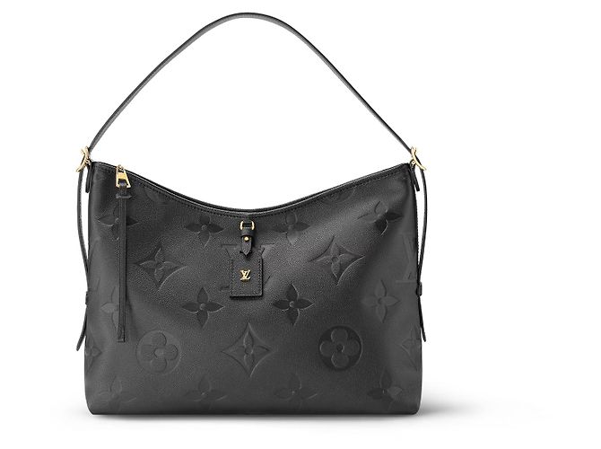 Louis Vuitton Carryall MM Schwarz Monogramm Empreinte Leder