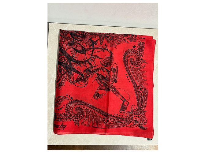 Cachecóis GIVENCHY T. Algodão Vermelho 