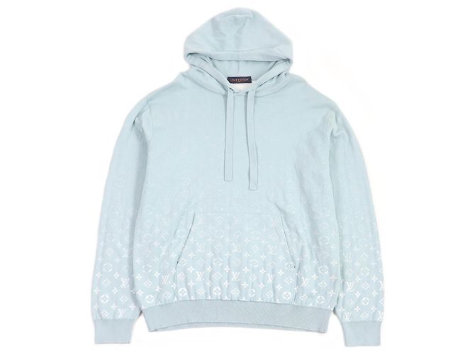 Moletom com capuz gradient Monogram Louis Vuitton XL Azul claro