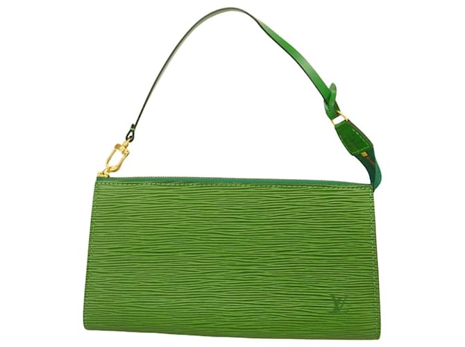 Pochette Accessoire Louis Vuitton Verde Couro  ref.1842180