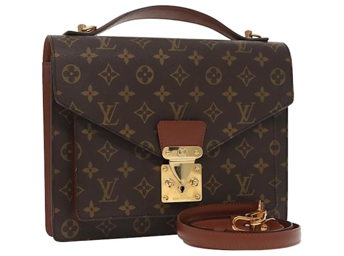 LOUIS VUITTON Monogram Monceau 28 Hand Bag 2way M51185 LV Auth 99802 Cloth  ref.1842556