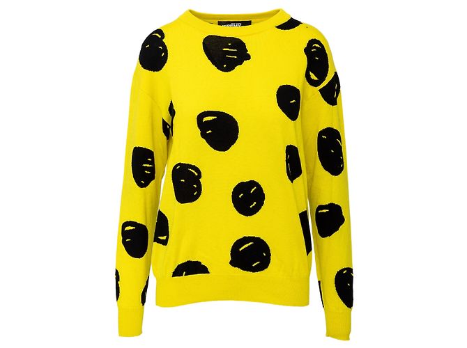 Autre Marque Jeremy Scott Abstract Polka Sweatshirt Gelb