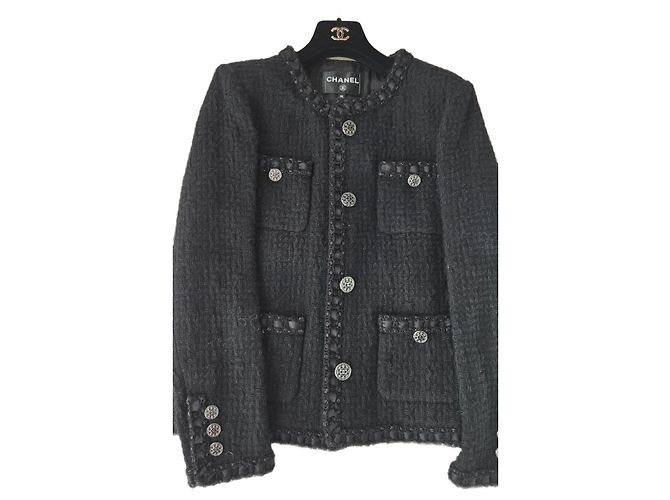 Chanel Jackets Black