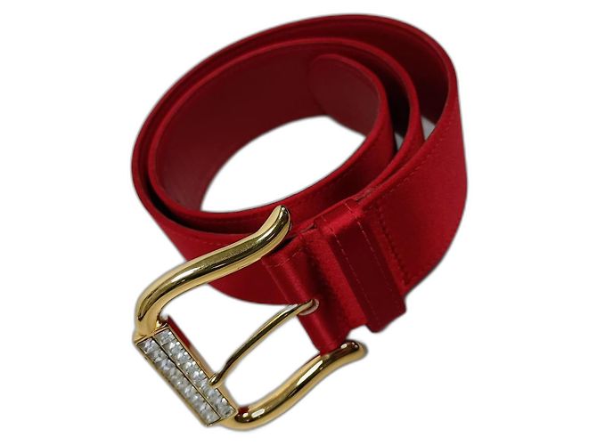 Valentino Garavani Eleganter Satin-Gürtel von Valentino Rot