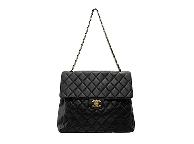 Timeless Chanel Black Caviar Leather Shoulder Bag  ref.1843332