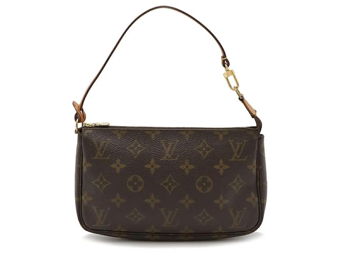 Pochete Acessório Monograma Louis Vuitton Marrom Couro envernizado  ref.1843783
