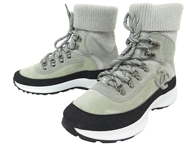 NINE CHANEL SHOES G38497 HIGH TOP SNEAKERS LOGO CC 38 NINE CHANEL SHOES G38497 HIGH TOP SNEAKERS LOGO CC 38