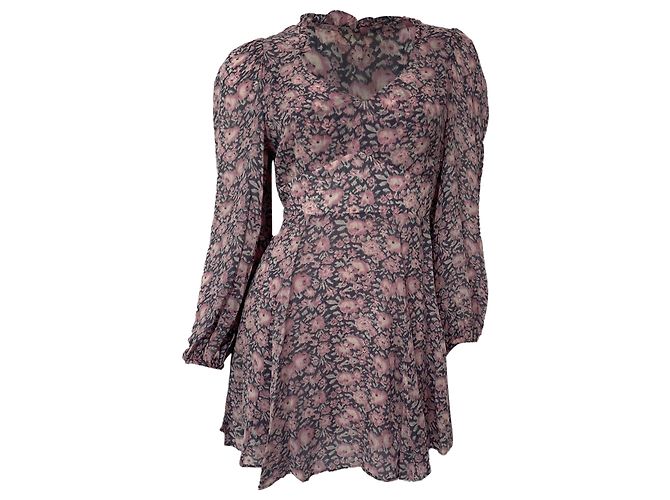 Robe Mini Cassidy LoveShackFancy en Viscose Imprimée Florale