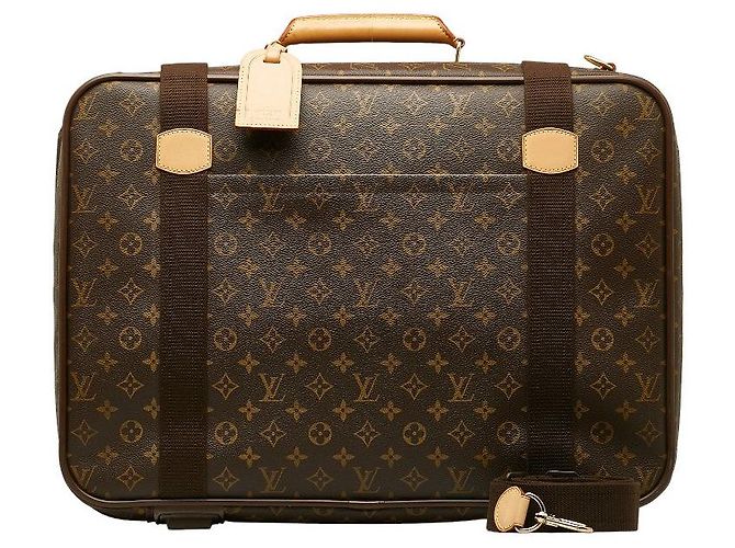 Sac à main valise Louis Vuitton Monogram Satellite 53 2WAY Marron