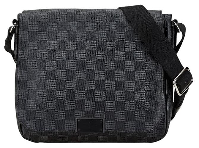 Louis Vuitton Damier Graphite District PM Bag Grey Cloth  ref.1844509