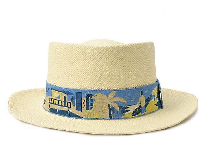 Hermès Cappello di paglia beige Hermes Marrone