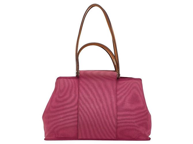 Cabag Hermès Bolsa tote Elan PM Hermes em couro roxo