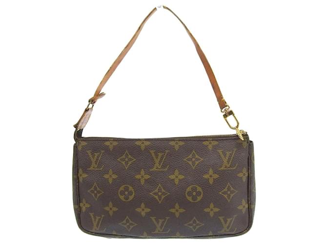 Louis Vuitton Monogram Pochette Accessoire Brown Cloth  ref.1844911