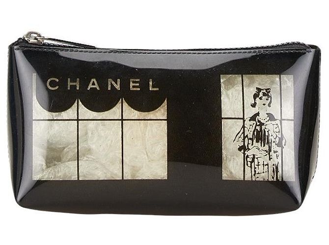 Vanity Neceser cosmético transparente Chanel Skeleton Window Negro