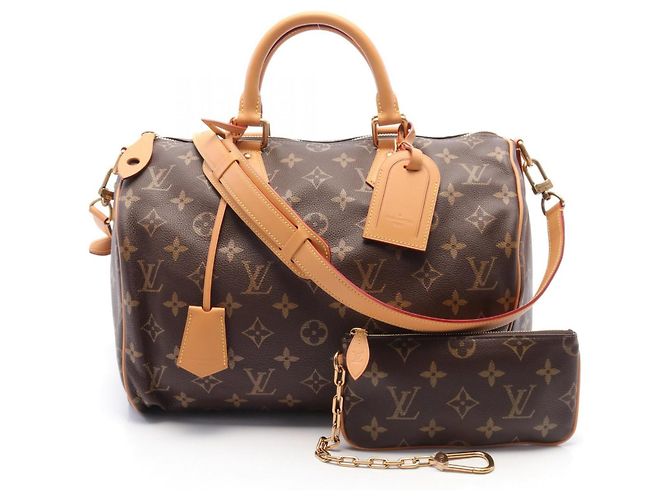 Bolsa Speedy 40 em couro Monogram Louis Vuitton Marrom