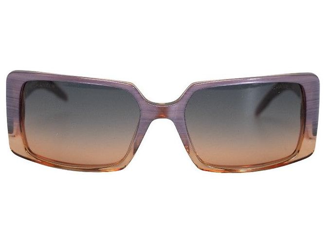Chanel Gradient Sunglasses Plastic Purple