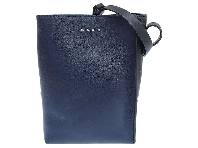 Autre Marque Borsa a tracolla Soft Nano Marni Museo blu navy