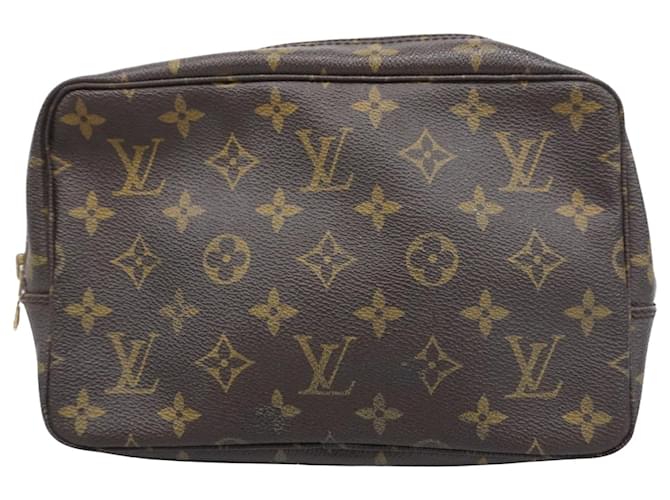 Poche de Toilette Louis Vuitton Marrom Lona  ref.1845848