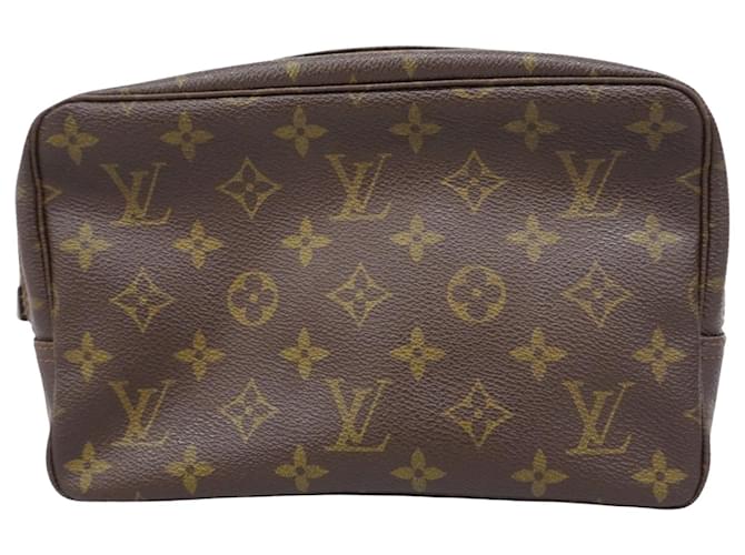 Louis Vuitton Toiletry Pouch Brown Cloth  ref.1845851