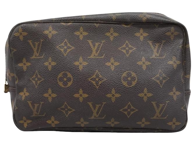 Louis Vuitton Toiletry Pouch Brown Cloth  ref.1845907